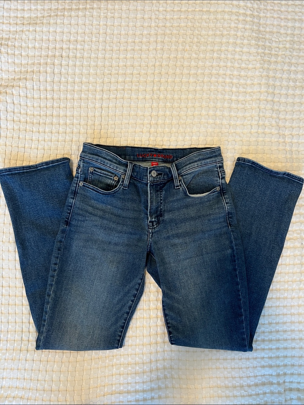 Lucky Brand Sweet Mid Rise Straight Jeans Women’s 6/28 Medium Wash
